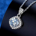 Luxury Moissanite Pendant – Sterling Silver Elegance
