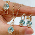 Vintage Aquamarine Blossom Set