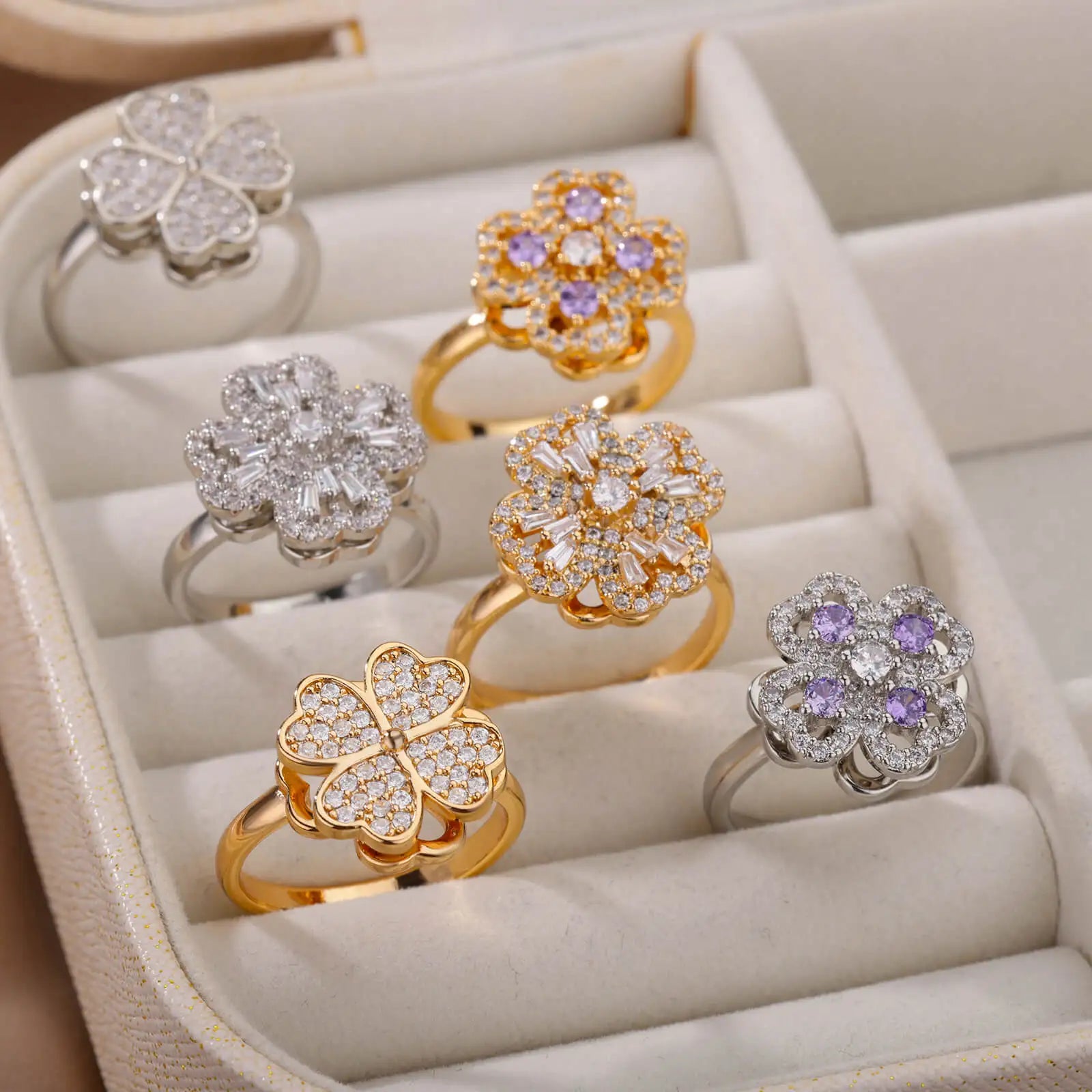 The Serenity Spinner Ring - 925 Sterling Silver