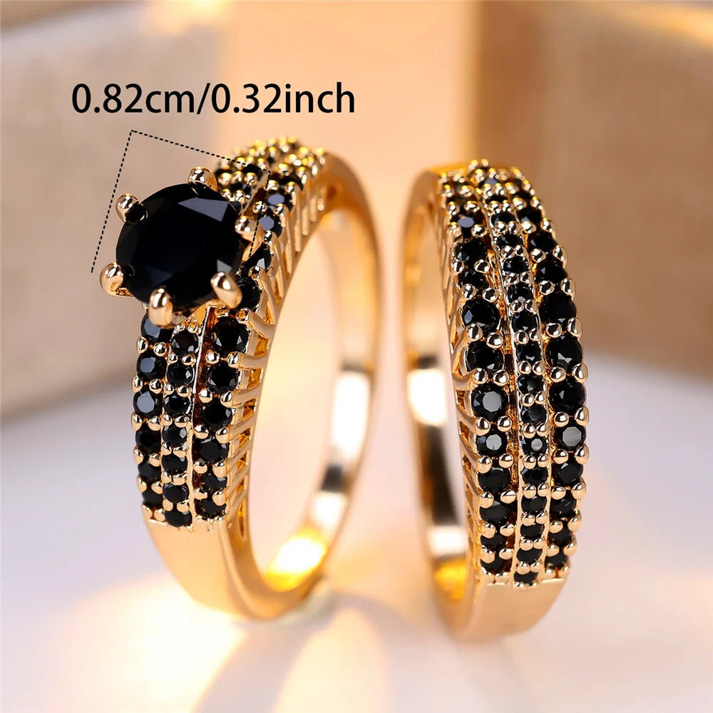 Amethyst Empress Vintage Ring Set