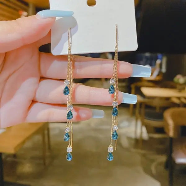 Radiant Halo Teardrop Earrings