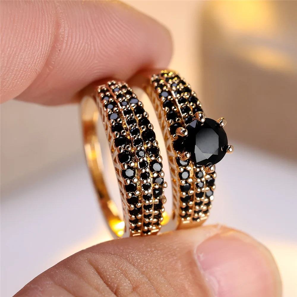 Amethyst Empress Vintage Ring Set