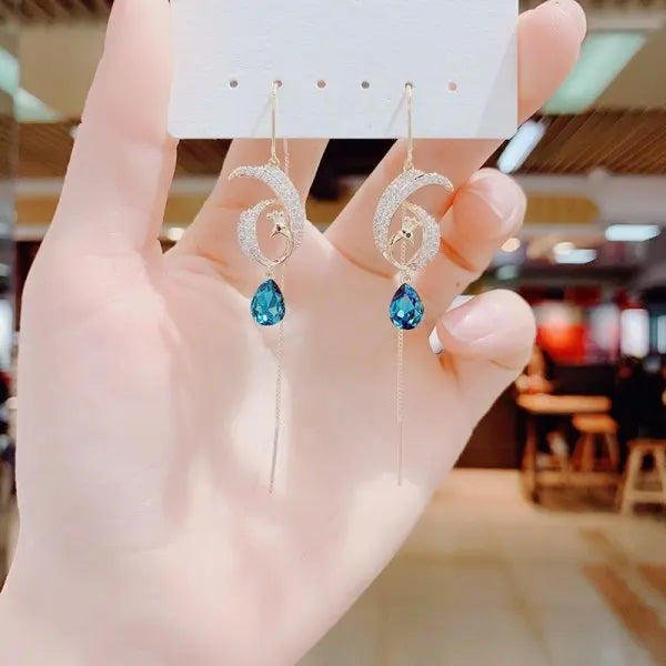 Radiant Halo Teardrop Earrings
