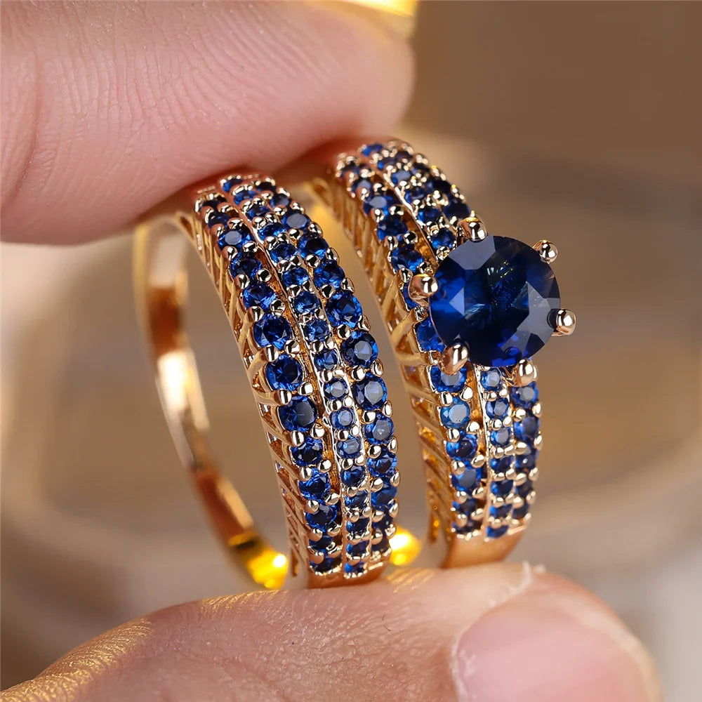Amethyst Empress Vintage Ring Set