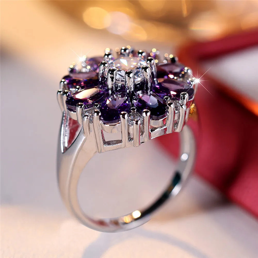 Imperial Amethyst Blossom Ring