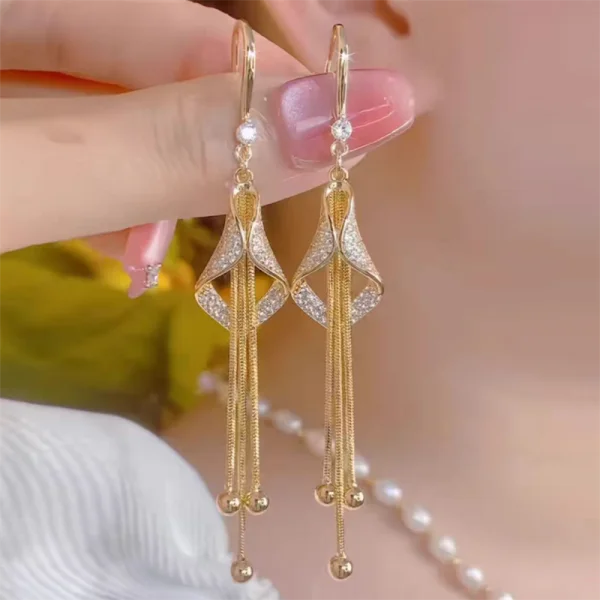 Radiant Halo Teardrop Earrings