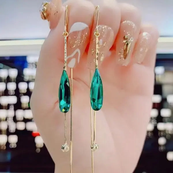 Radiant Halo Teardrop Earrings