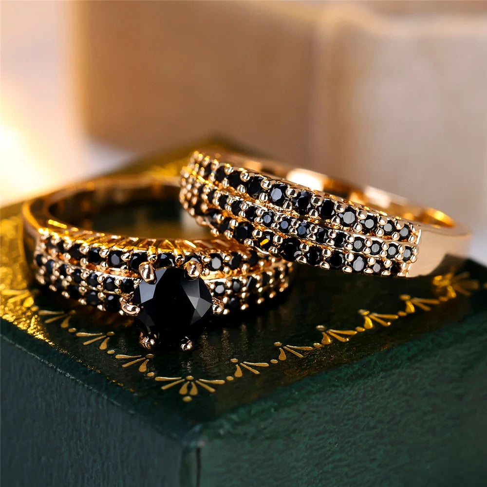Amethyst Empress Vintage Ring Set