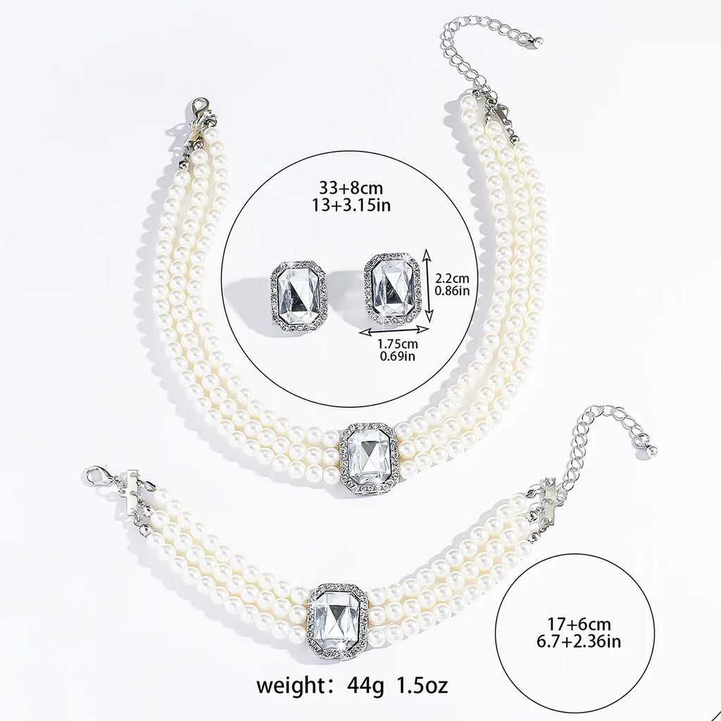 Vintage Emerald Symphony Pearl Set