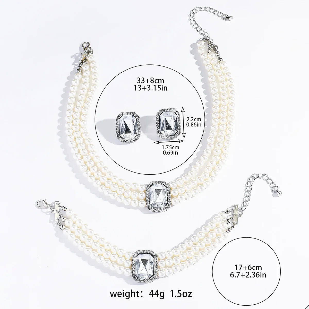 Vintage Emerald Symphony Pearl Set