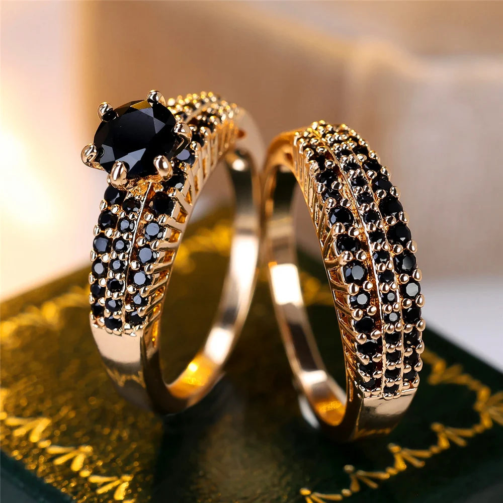 Amethyst Empress Vintage Ring Set