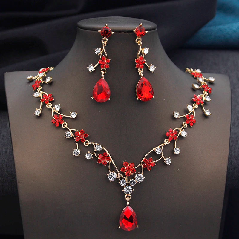 Ethereal Mint Blossom Jewelry Set