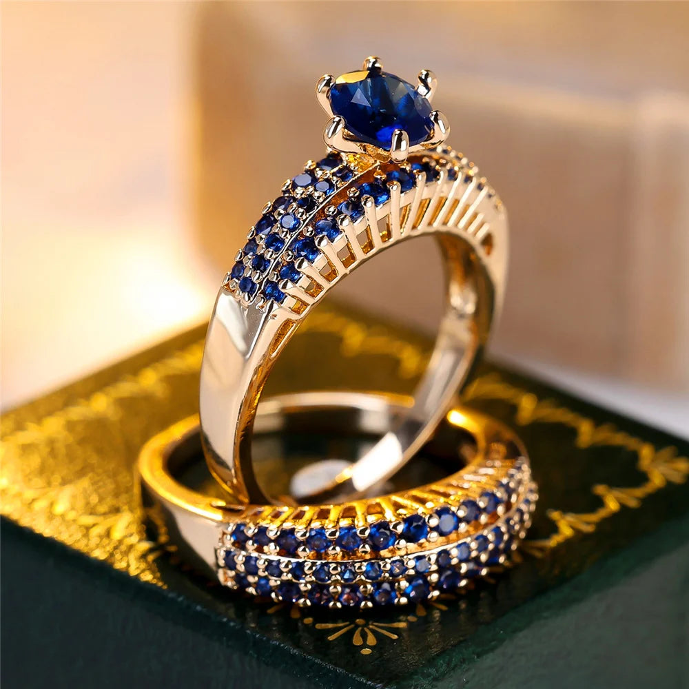 Amethyst Empress Vintage Ring Set