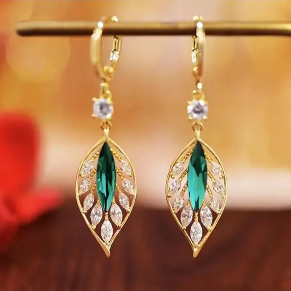 Radiant Halo Teardrop Earrings