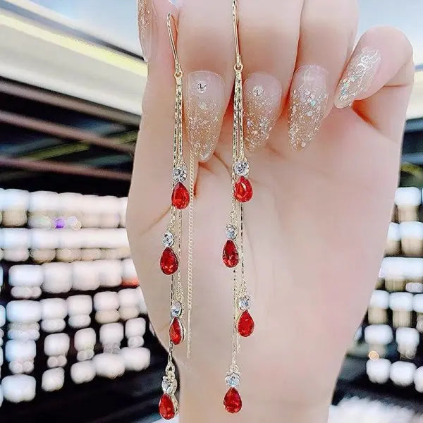 Radiant Halo Teardrop Earrings